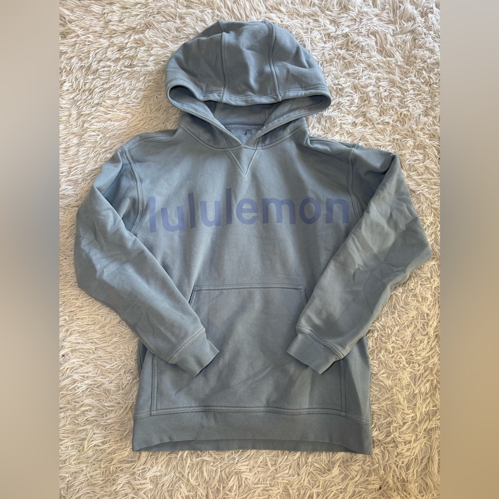 lululemon athletica all yours hoodie chambray size 6
